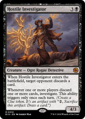 Hostile Investigator card from Outlaws of Thunder Junction: The Big Score