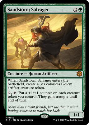 Sandstorm Salvager card from Outlaws of Thunder Junction: The Big Score