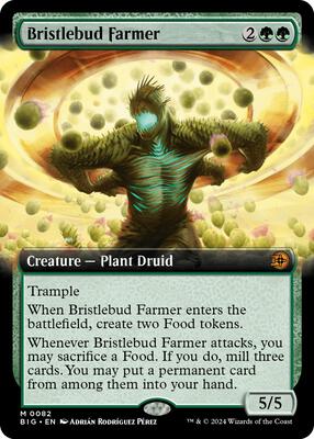 Bristlebud Farmer (Extended Art) card from Outlaws of Thunder Junction: The Big Score