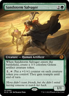 Sandstorm Salvager (Extended Art) card from Outlaws of Thunder Junction: The Big Score