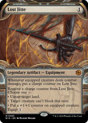 Lost Jitte (Showcase) card from Outlaws of Thunder Junction: The Big Score