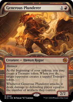 Generous Plunderer (Showcase) card from Outlaws of Thunder Junction: The Big Score