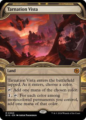 Tarnation Vista (Showcase) card from Outlaws of Thunder Junction: The Big Score