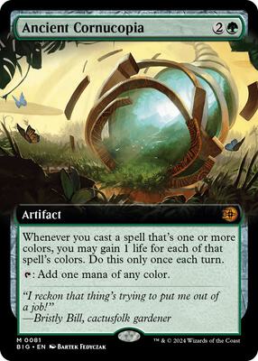 Ancient Cornucopia (Extended Art) card from Outlaws of Thunder Junction: The Big Score
