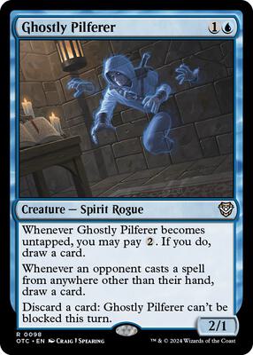 Ghostly Pilferer card from Commander: Outlaws of Thunder Junction