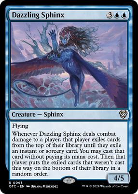 Dazzling Sphinx card from Commander: Outlaws of Thunder Junction
