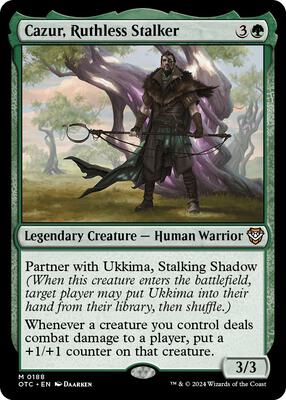 Cazur, Ruthless Stalker card from Commander: Outlaws of Thunder Junction