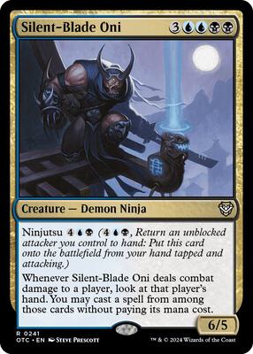 Silent-Blade Oni card from Commander: Outlaws of Thunder Junction