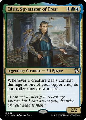 Edric, Spymaster of Trest card from Commander: Outlaws of Thunder Junction