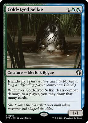 Cold-Eyed Selkie card from Commander: Outlaws of Thunder Junction