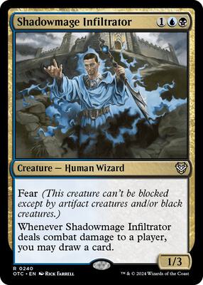 Shadowmage Infiltrator card from Commander: Outlaws of Thunder Junction