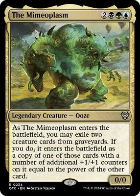 The Mimeoplasm card from Commander: Outlaws of Thunder Junction