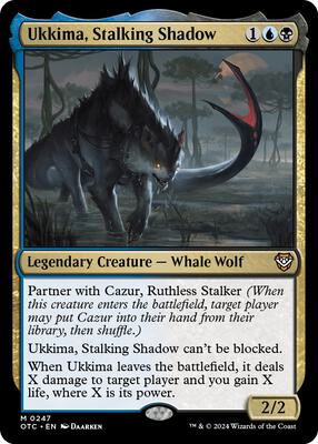 Ukkima, Stalking Shadow card from Commander: Outlaws of Thunder Junction