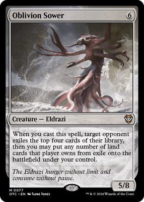 Oblivion Sower card from Commander: Outlaws of Thunder Junction