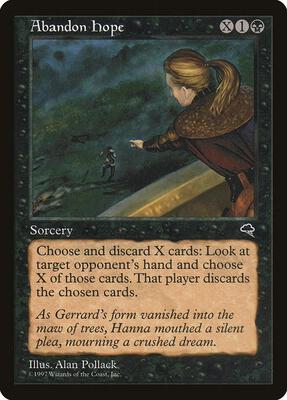 Abandon Hope card from Tempest