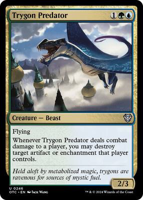 Trygon Predator card from Commander: Outlaws of Thunder Junction
