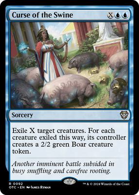 Curse of the Swine card from Commander: Outlaws of Thunder Junction