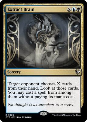 Extract Brain card from Commander: Outlaws of Thunder Junction