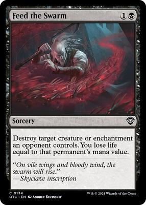 Feed the Swarm card from Commander: Outlaws of Thunder Junction