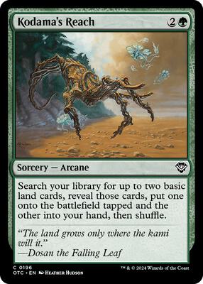 Kodama's Reach card from Commander: Outlaws of Thunder Junction