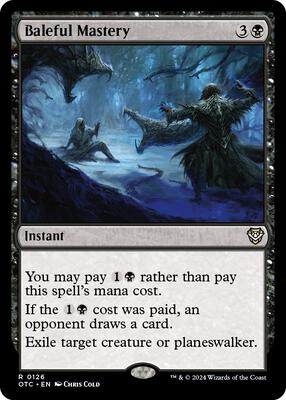 Baleful Mastery card from Commander: Outlaws of Thunder Junction