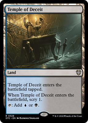 Temple of Deceit card from Commander: Outlaws of Thunder Junction