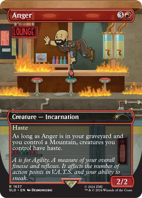 Anger (1637) card from Secret Lair Drop Series