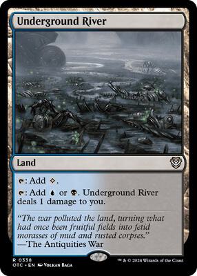 Underground River card from Commander: Outlaws of Thunder Junction