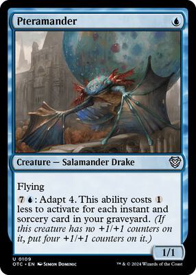 Pteramander card from Commander: Outlaws of Thunder Junction