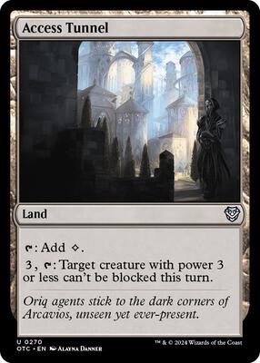Access Tunnel card from Commander: Outlaws of Thunder Junction
