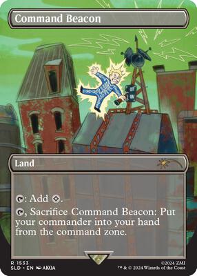 Command Beacon card from Secret Lair Drop Series