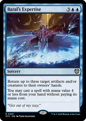 Baral's Expertise card from Commander: Outlaws of Thunder Junction