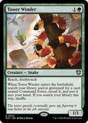 Tower Winder card from Commander: Outlaws of Thunder Junction