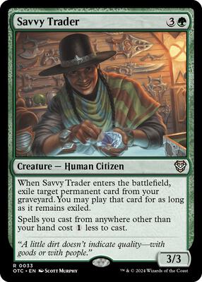 Savvy Trader card from Commander: Outlaws of Thunder Junction