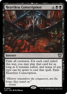 Heartless Conscription card from Commander: Outlaws of Thunder Junction
