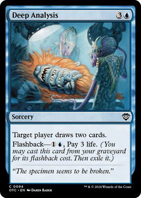 Deep Analysis card from Commander: Outlaws of Thunder Junction