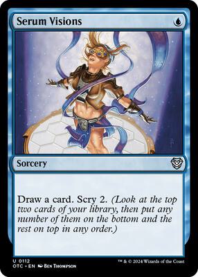 Serum Visions card from Commander: Outlaws of Thunder Junction