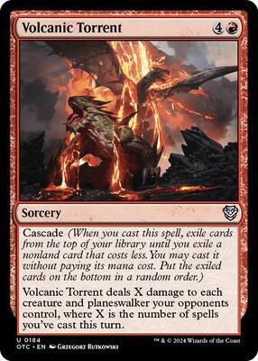 Volcanic Torrent card from Commander: Outlaws of Thunder Junction