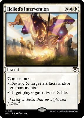 Heliod's Intervention card from Commander: Outlaws of Thunder Junction