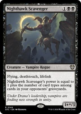 Nighthawk Scavenger card from Commander: Outlaws of Thunder Junction