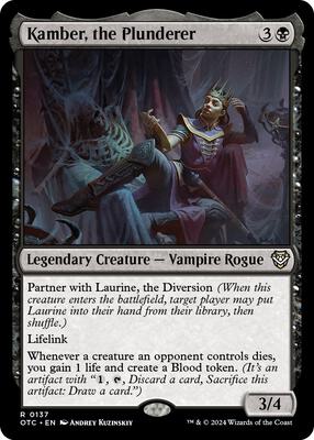 Kamber, the Plunderer card from Commander: Outlaws of Thunder Junction