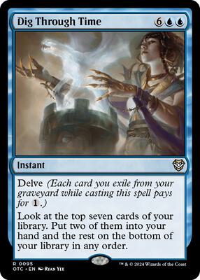 Dig Through Time card from Commander: Outlaws of Thunder Junction