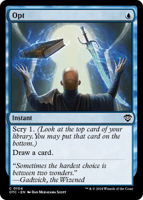 Opt card from Commander: Outlaws of Thunder Junction