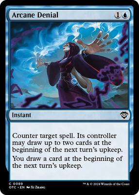 Arcane Denial card from Commander: Outlaws of Thunder Junction