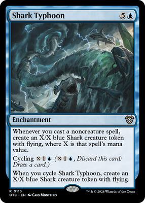 Shark Typhoon card from Commander: Outlaws of Thunder Junction