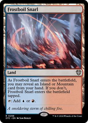 Frostboil Snarl card from Commander: Outlaws of Thunder Junction