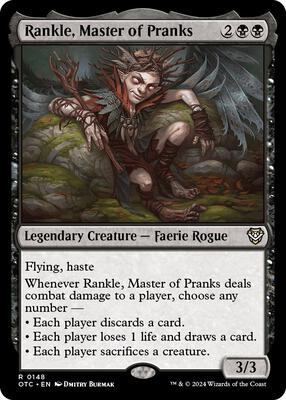 Rankle, Master of Pranks card from Commander: Outlaws of Thunder Junction