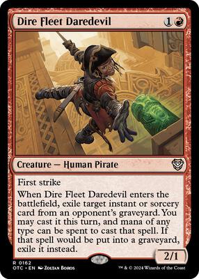 Dire Fleet Daredevil card from Commander: Outlaws of Thunder Junction