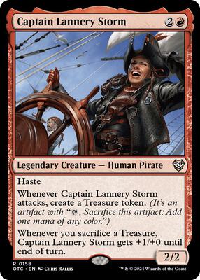 Captain Lannery Storm card from Commander: Outlaws of Thunder Junction