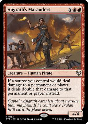 Angrath's Marauders card from Commander: Outlaws of Thunder Junction